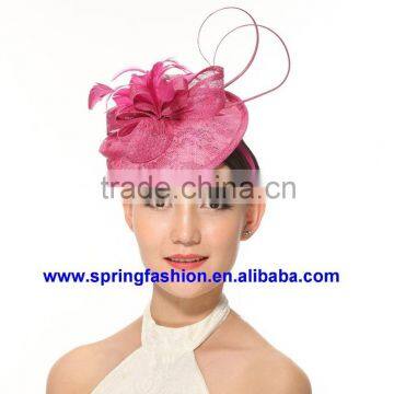 New arrival Kentucky Derby Church Wedding Easter Day sinamay fascinator on headband available in any colors