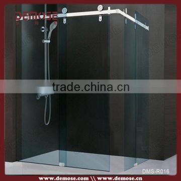 prefab homes tempered glass bathroom design for interior bath