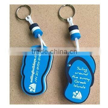 eva fancy keychain made by men's flip-flop's design with your logo printed