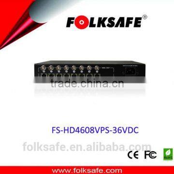 Folksafe video power receiver 8 port hub 36VDC no high bank charger usb motor