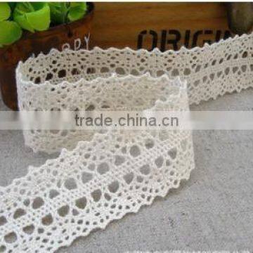 Fashion crochet white cotton lace trim