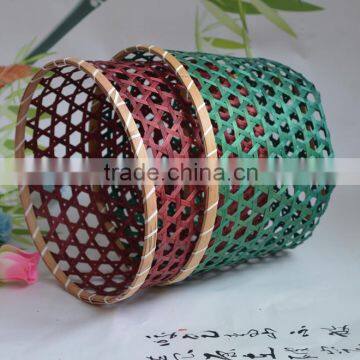 Hexagon weaving craft bamboo basket for mariculture, cheap