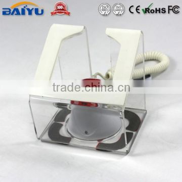 Elegant white telecom display stand for 10 inch tablet