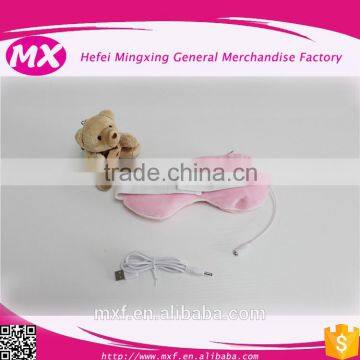 USB Infrared Heating Sleeping Eye Mask Blindfold Soft Plush Eyepatch photo-4