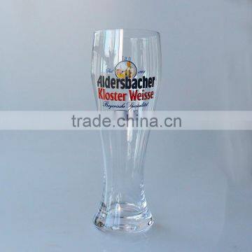 2015 Clear transparent leadfree customized size pilsner beer glass cup set handmade mouthblown