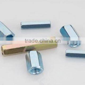 brass threaded long hex coupling nut