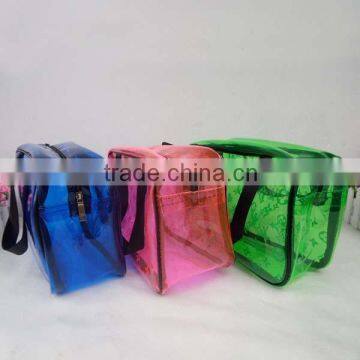 Customized Simple Women PVC Chic Printign Shoulder Cosmetic Bags