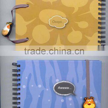 novelty notebook with PVC elastic band