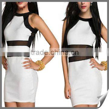 2016 Sleeveless bodycon sexy Mini fashion girls short frocks dress