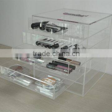 High-Transparent Acrylic Cosmetic Box with drawers