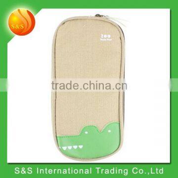 School student big capacity canvas cute animal wholesale cool pencil case