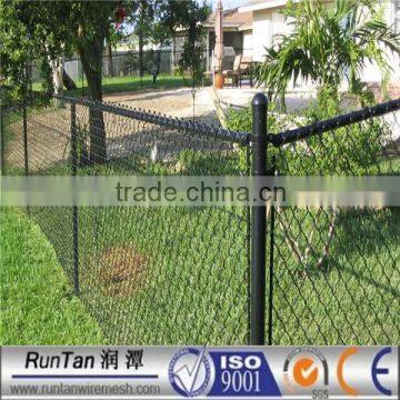 high quality hot dipped galvanized and black powder coated chain link fencing