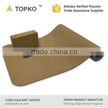 TOPKO no Smell Natural Cork Yoga Mat Cork Surface TPE Yoga Mat photo-2