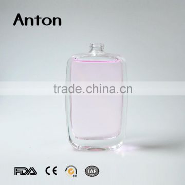 50ml transparent empty glass perfume bottle with spray cap