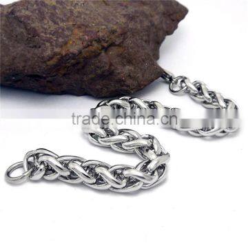 Kindy Jewelry JCB0238 Natural Color 316l Stainless Steel Chain Bracelet for Men Supplier's Choice photo-3