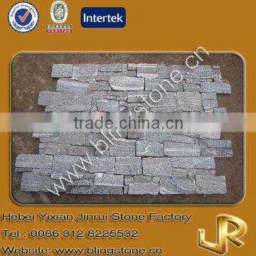 Grey granite stacked natural stone cladding