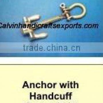 anchore with hand cuff key chain