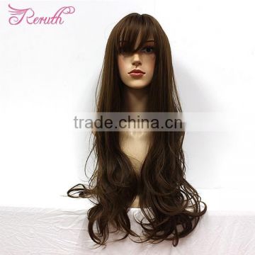 Fashion natural wave human Brazilian 5A grade quality hair wig