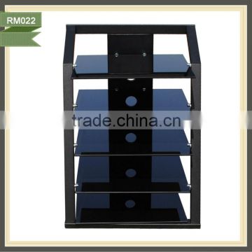 Fashionable tv stand with wheels/ tv movable lcd tv stand