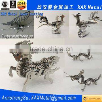 XAX592LC stailness steel Kirin Unicorn laser cutting