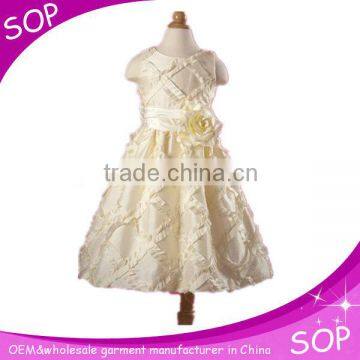 fashion little queen flower girl dress of 9 years old