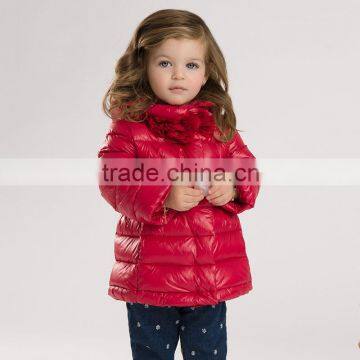 DB3433 dave bella 2015 winter infant coat baby padded jacket girls padded coat girls down coat down jacket