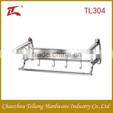 Stainless steel folding towel rack