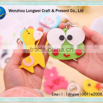 frog shaped metal laduree keychain/london keychain/led flashlight keychain