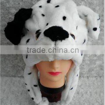 Plush animal hats with Chin Strap