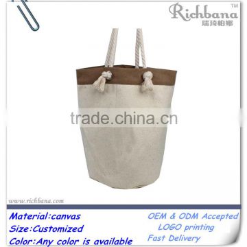 canvas bucket bag shopping bag