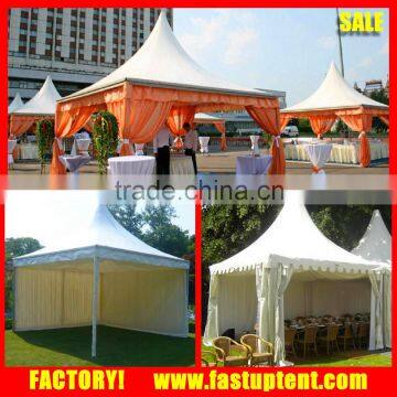 5x5m Chinese PVC Pagoda Tent Summer Gazebo with Drapes