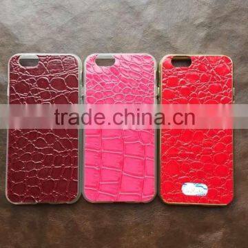 Electroplate TPU+Leather Back for Iphone 6 6s Case With Custom Logo and High Quality photo-6