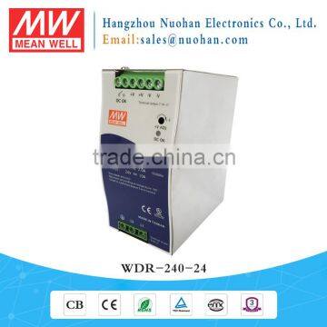 Meanwell WDR-240-24 240W 24V Din Rail power supply/240W Single Output Industrial DIN RAIL Power Supply