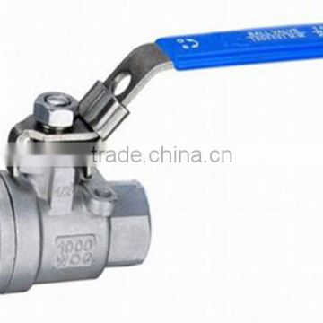 WB-19 2-pc DIN ball valve /female thread ball valve DIN /DIN ball valve 304 316 with locking handle