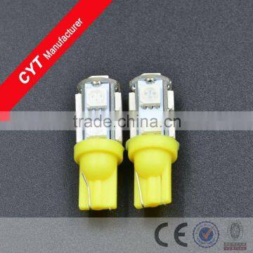 2015 New DC 12V T10 2.5W 9SMD 5050 LED Yellow Car Lights Clearance Lights/Marker Light