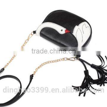 2016 New Arrival Handbag Fashion Swan Pattern Shoulder Bag High Quality PU Handbag photo-6