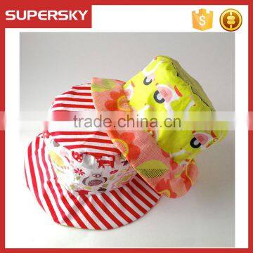 K-384 Cute Baby Outdoor Bucket Hat Cotton Baby Bucket Hats Outdoor Fancy Fisherman Cap