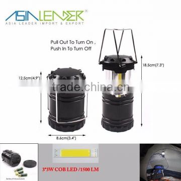 Asia Leader Products BT-4808 3*3W 1500 Lumen COB Telescopic Camping Light