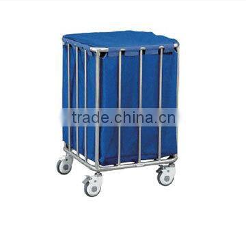 BS-670 Stainless Steel Trolley for Dirty Clothes