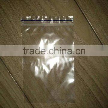 Hot sale transparent hdpe plastic zipper bag