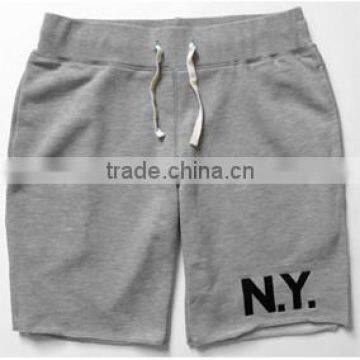 mens custom 100% cotton sweat shorts