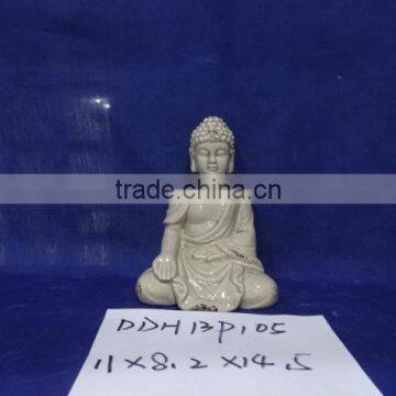 ceramic guanyin buddha with Lotus seat