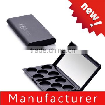 Wholesale Empty 10 Colors Big Eyeshadow Case With Mirror