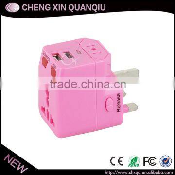 2016 Free Sample Safe Universal Travel Adapter With 2 Usb Port,dual Sim Dual Standby Adapter photo-5