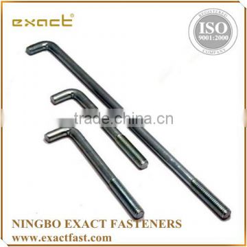 FACTORY SUPPLY HIGH QUALITY ZINC/HDG ASSEMBLED WITH WASHER AND NUT L BOLT/ ANCHOR BOLT M20