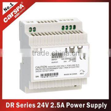 DR-60W series 24v Din-rail power supply with ce rohs qualified