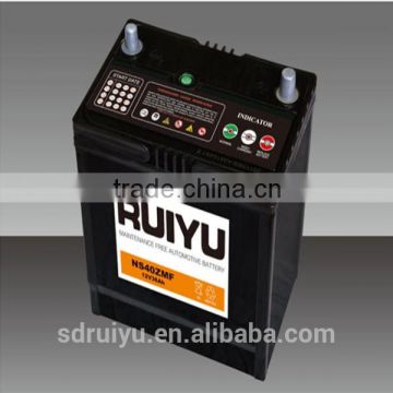 NS40Z 38B20R MF 12V 36AH Auto batteries from China supplier