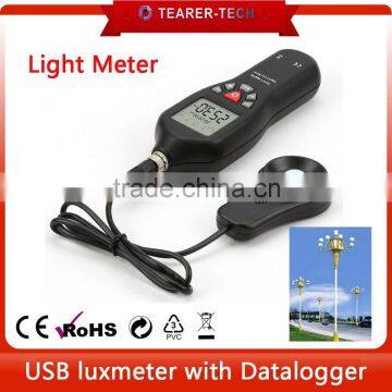 digital lux meter for led photoelectric beam sensor detector 1-200,000 Lux with USB TL-600