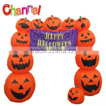 Halloween inflatable archway pumpkin Halloween decoration led yard light