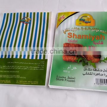 Three Sides Seal Frozen Food Packaging Bag